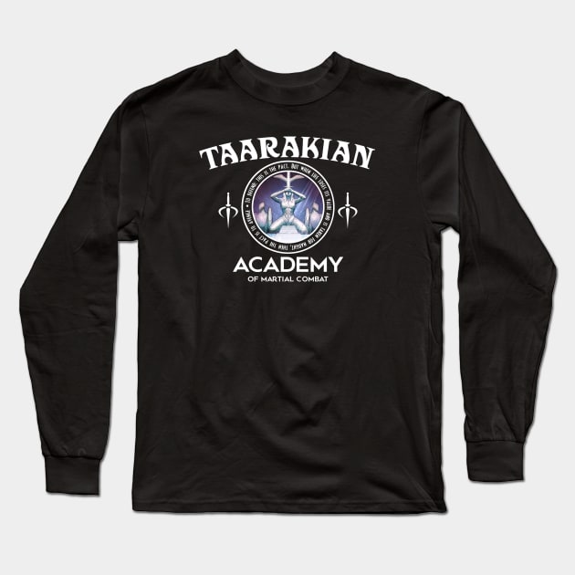 Taarakian Academy (Black Print) Long Sleeve T-Shirt by Nerdology